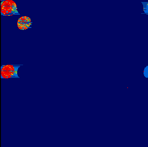 Compression analysis of a very badly compressed PNG image showing balls